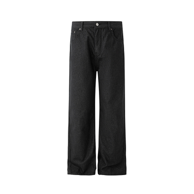 MRCYC韩系复古风水洗直筒牛仔裤