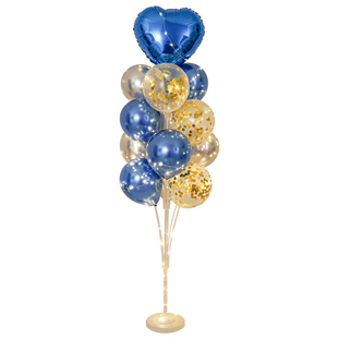 发光地飘立柱气球生日装饰场景结婚房布置店铺路引支架装扮用品