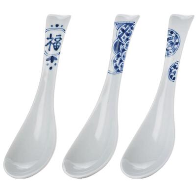 陶趣居蓝凛堂陶瓷勺子进口青花釉