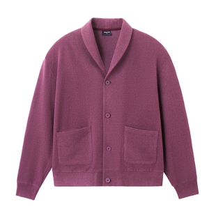 肌肉狗 运动卫衣26年新品男秋冬青果领宽松开衫长袖休闲健身外套