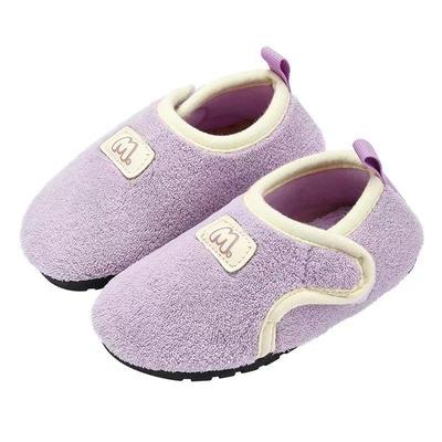儿童棉拖鞋男童女童冬季包跟室内2岁小童婴幼儿家居宝宝地板拖鞋