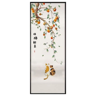 长虹彩绘艺术玻璃屏风隔断客厅玄关水波纹艺术渐变新潮半墙背景墙