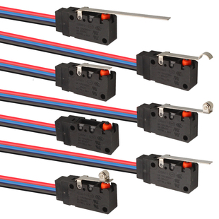 防水行程限位开关带线G5W11小型微动门碰信号阀常开叉车汽车开关