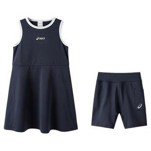 ASICS/亚瑟士儿童26年女童无袖网球运动连衣裙吸湿速干弹力有型