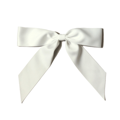 新款甜美质感纯色蝴蝶结发夹