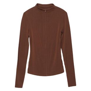 Carolingian極简松弛！巨舒适Viscose 修身气质上衣女 保暖打底衫