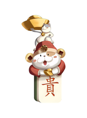 炫季招财猫玄关挂画棋牌室