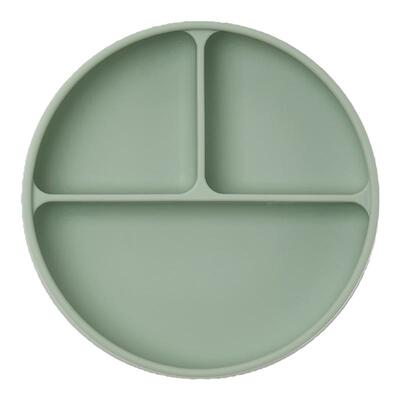 韩国Konny带盖吸盘式硅胶餐盘