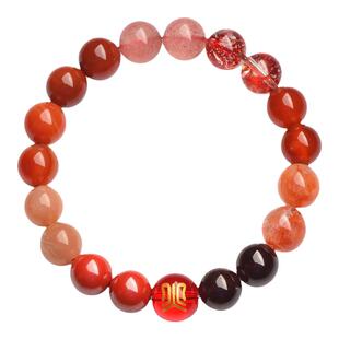 五行手链天然水晶金木水火土男女款本命年情侣礼物补缺好运玛瑙