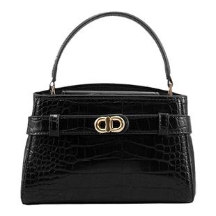 CanniKanlm鳄鱼纹手提凯莉包包女2025新款高级质感小众单肩斜挎包