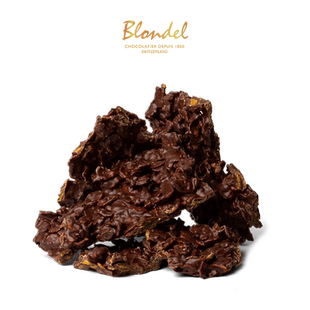 Blondel布隆德 玉米片黑巧克力瑞士进口纯可可脂高端休闲零食糖果