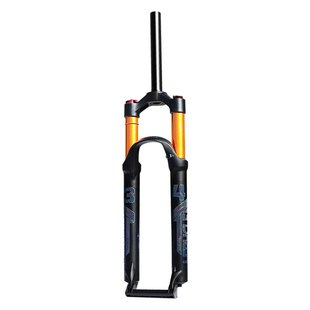 乐百客 山地自行车前叉避震器26寸线控器减震气叉单车油簧叉配件