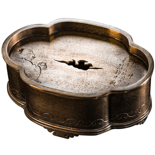 斑锡龙纯锡乐泊壶承壶托海棠干泡盘壶垫温壶功夫茶具承托仿古茶道