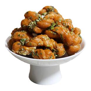 宁波特产鼓楼老街矮酥油赞子香葱手工小麻花甜味咸味海苔味小零食