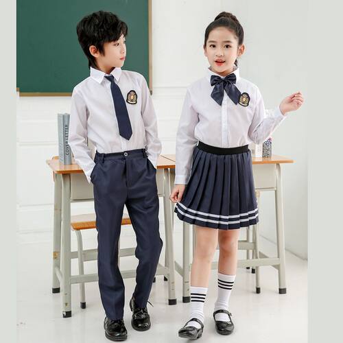 小学生合唱演出服儿童诗歌朗诵表演服男女童演讲服幼儿园园服套装