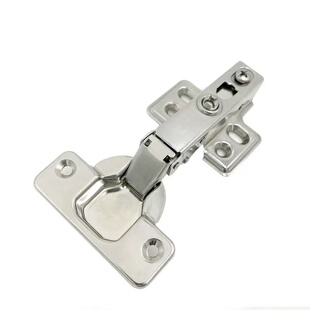 35杯不锈钢浅杯铰链 薄板12mm柜门合页杯孔9.5深阻尼全盖大弯门铰
