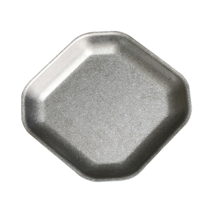 复古风不锈钢盘子正方形盘小吃碟凉菜盘做旧点心甜品托盘咖啡碟子