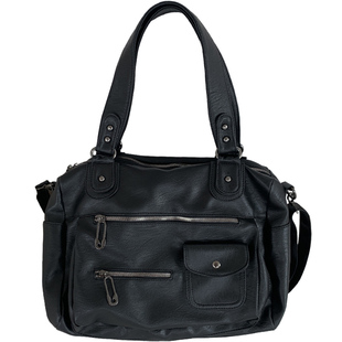 多拉链机车包包复古出差行李包托特包旅行包大容量手提单肩斜挎包