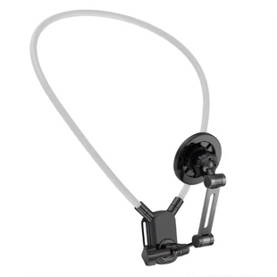 挂脖手机支架第一视角拍摄设备磁吸防抖全景相机胸前固定脖子vlog拍摄神器骑行钓鱼直播运动相机通用