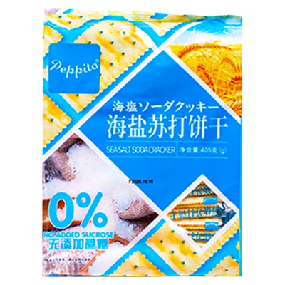 新盟苏打饼干405g咸味代餐零食品