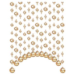 水晶珠帘隔断帘家用欧式客餐厅玄关过道装饰卧室卫生间门帘挂帘子