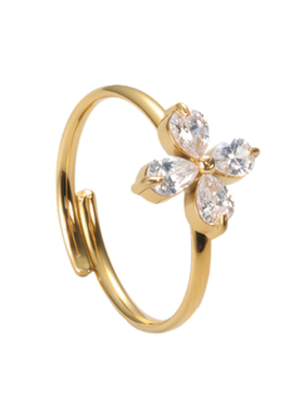 LADYB“棱花”锆石开口戒指