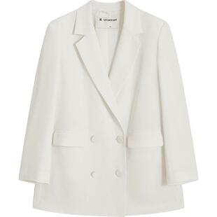 【清仓】播春新品商场同款宽松直身形力量感垫肩设计翻领西装BDQ1