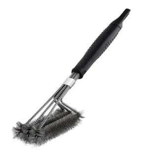 烧烤炉清洁刷烧烤网专用钢丝刷不锈钢清洁烧烤架刷子长柄清洁工具