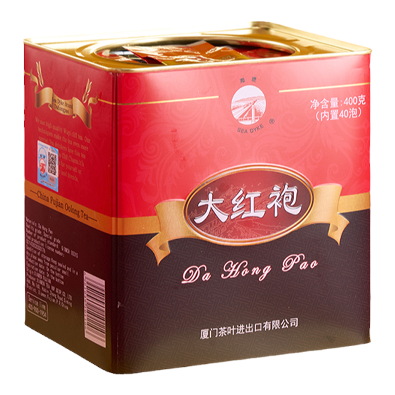 中茶海堤茶葉大紅袍 AT111 400克/罐獨立包裝足火濃香型烏龍茶