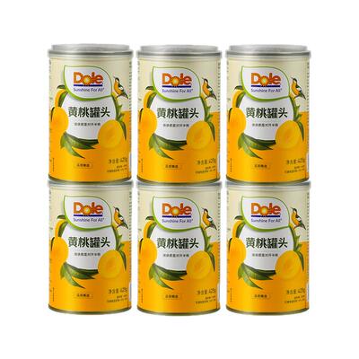 DOLE都乐糖水型黄桃罐头砀山黄桃 橘子罐头 休闲零食