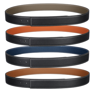 无扣双面用真皮不带头皮带男式3.8头层牛皮3.4纯带身裤腰带条903