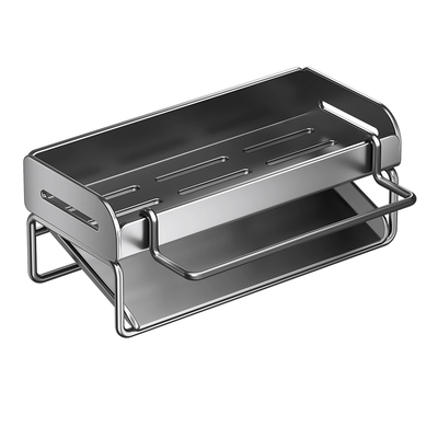 水槽边免打孔沥水收纳架