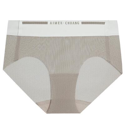 AIMER CHUANG明动5内裤女棉质底裆净痕腿围高腰平角裤CA231361