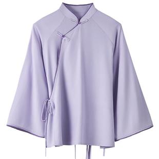 豆蔻依缘现代舞练功服身韵服长袖上衣新中式古典舞蹈服剑舞形体服