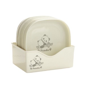 轻奢加厚吐骨碟家用餐骨头盘碟垃圾盘塑料放菜骨碟零食盘底座收纳