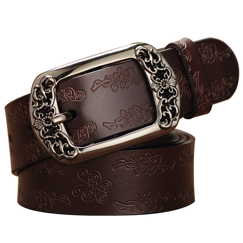 真皮带女士2026新款简约百搭韩版针扣宽腰带学生时尚装饰牛仔裤带