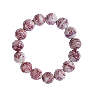 雪里红天然朱砂石手串原矿石手链大号珠子本命年转运珠护身符礼物