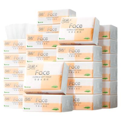 洁柔face可湿水不易烂抽纸实惠装