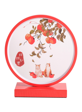 柿柿如意乔迁新居礼品搬家暖房布置创意装饰品礼物送朋友同事摆件