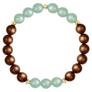 敦煌金丝檀蓝玉髓黄玛瑙手串新中式国风手链好运平安财富文创饰品