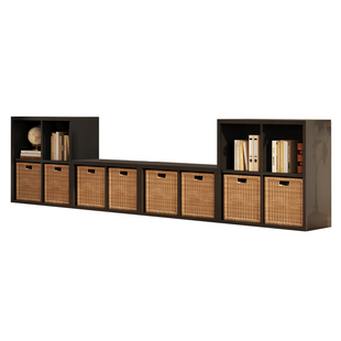 卡莱克格子柜铁艺儿童书架家居铁皮书柜落地电视柜玩具收纳置物架