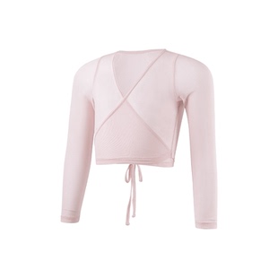 小茉莉儿童舞蹈衣服网纱上衣女童中国舞芭蕾舞练功服长袖外套开衫