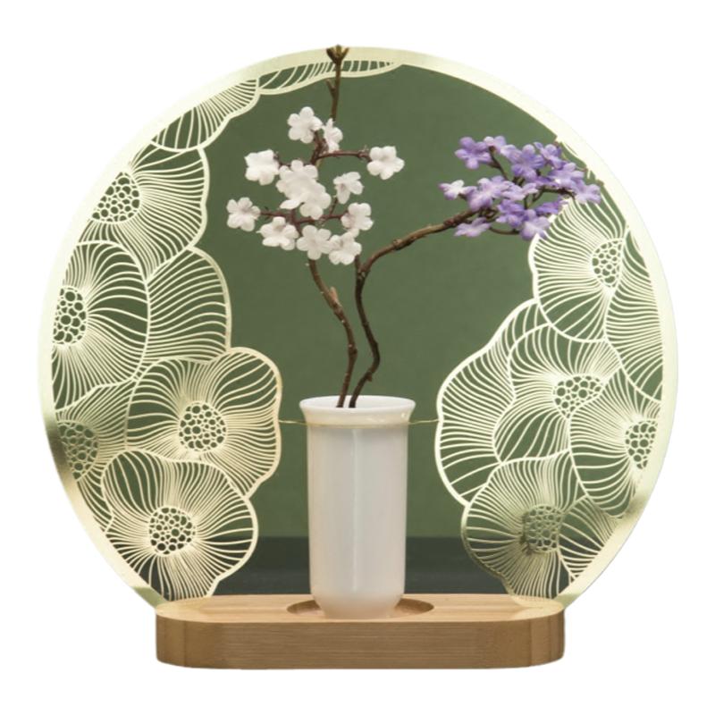 台湾叶朵yeduo设计花好月圆摆件