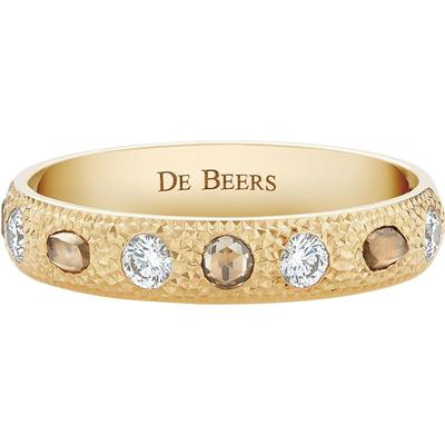 DeBeers戒指戴比尔斯窄版黄金