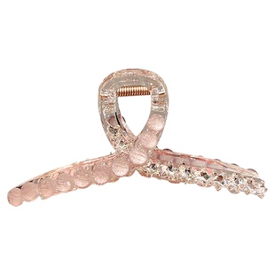 日韩高级感甜美大号优雅气质鲨鱼夹星星水钻后脑勺百搭新款发夹女