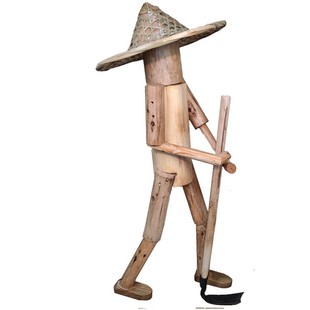 定做农场景区户外农耕木头人实木鹿马多造型木制品花园幼儿园摆件