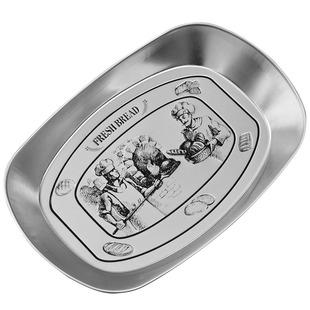 【清仓】马口铁盘子美式复古托盘炸鸡薯条盘水果盘零食商用小吃盘