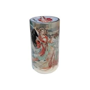 白衣飘飘清逸绝尘仙侠红衣女子剑客古风人物 手账PET胶带透明防水