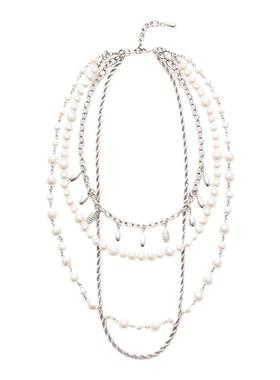 CISSY SHI【博主同款】EGG系列镶钻珍珠多层项链原创设计颈链