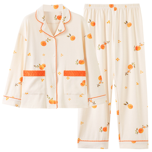 女睡衣春秋纯棉2026新款中式外穿加厚中年妈妈家居服套装秋冬女款